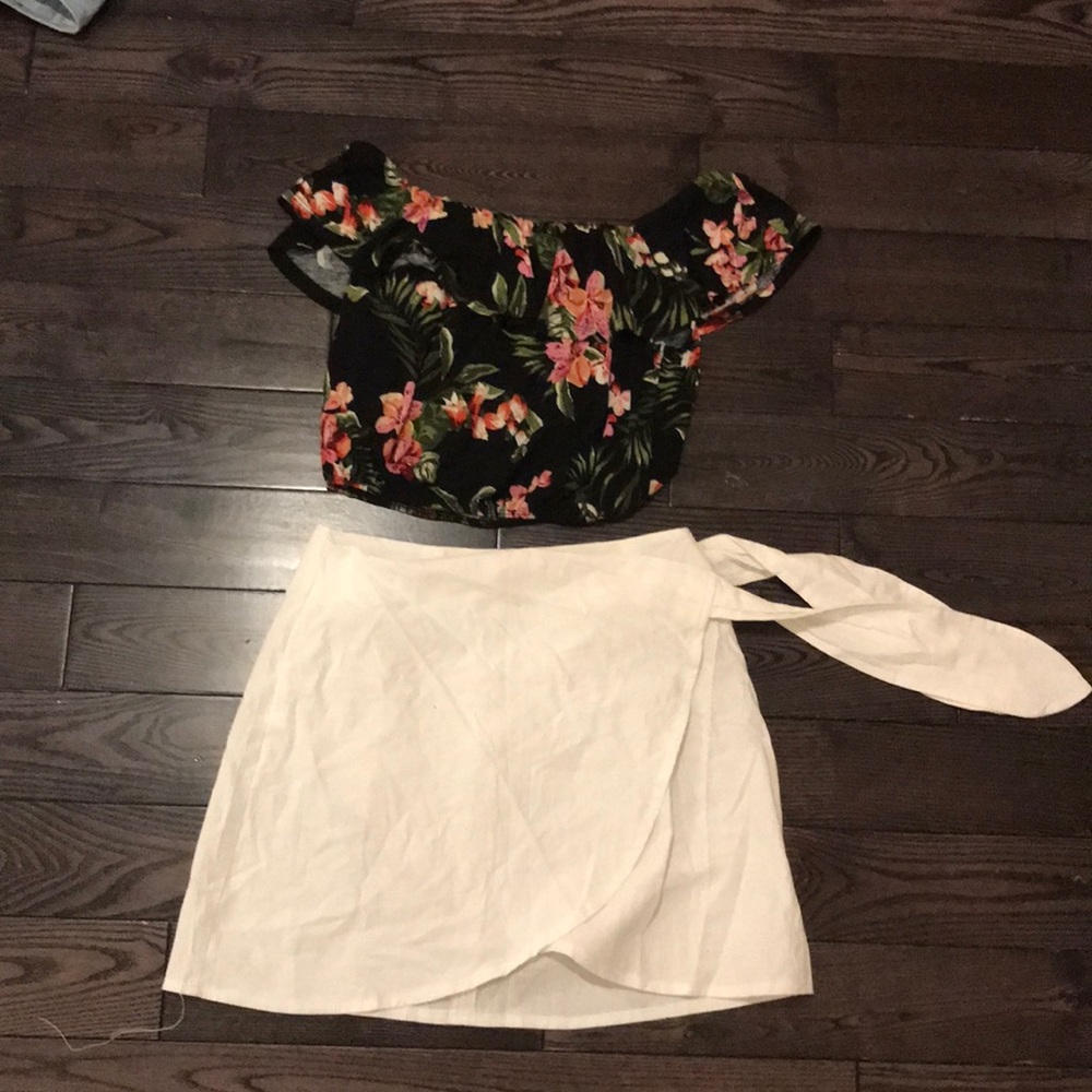Top and skirt